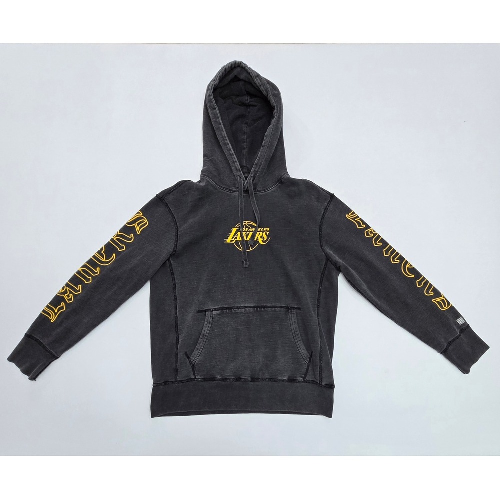 Tailgate Los Angeles Lakers Mineral Wash Hoodie Mens Medium Black NBA Sweatshirt